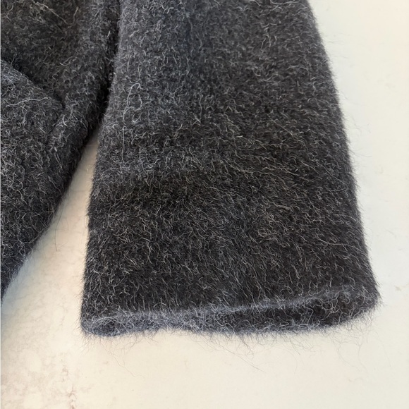Yell Charcoal Grey boxy 100% alpaca women’s coat. P - Picture 11 of 16